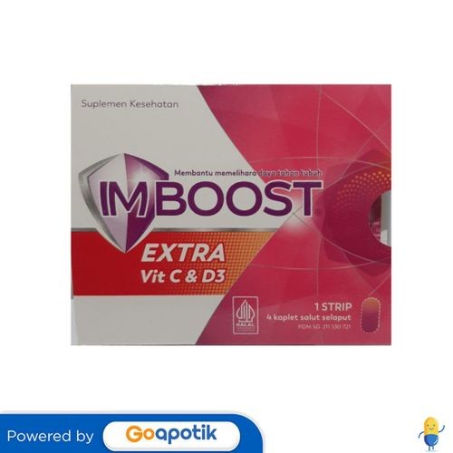 Imboost Extra Vit C & D3 Strip 4 Kaplet
