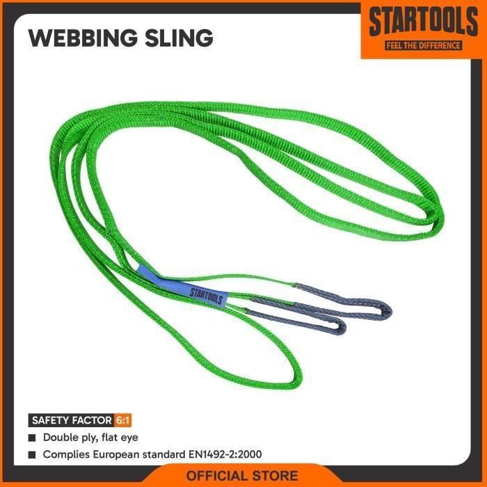 Startools Green Webbing Sling 2 Ton x 8 Meter