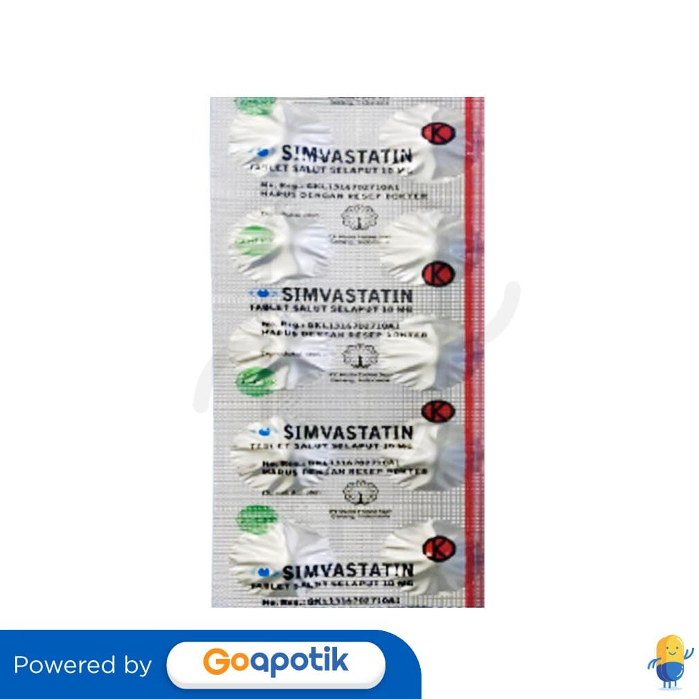 Simvastatin Mulia 10 Mg Strip 10 Tablet