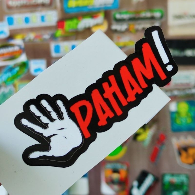 stiker motor / Paham!