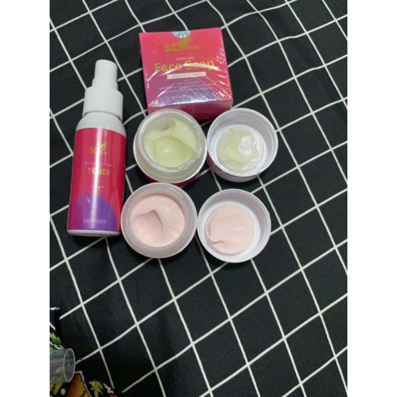 Sci beauty basic /skincare sci / day night cream sabun toner sci