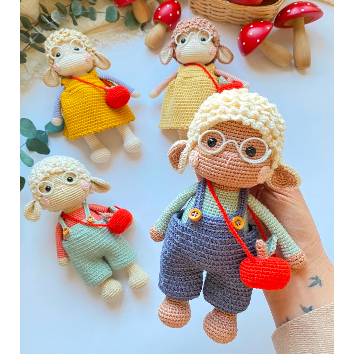 LambShellyandShaun - PDF Pattern / Pola Rajut Bukan Boneka