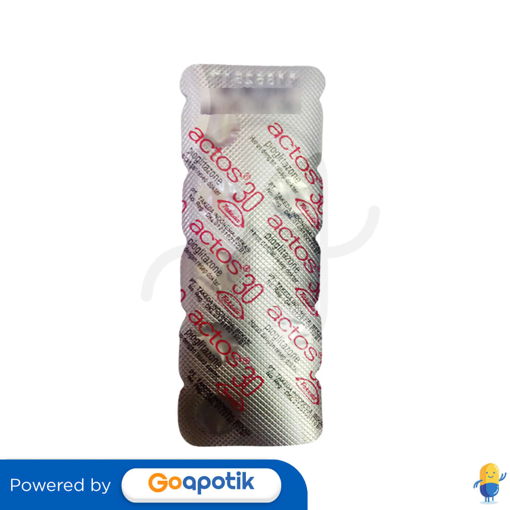 Actos 30 Mg Blister 7 Tablet