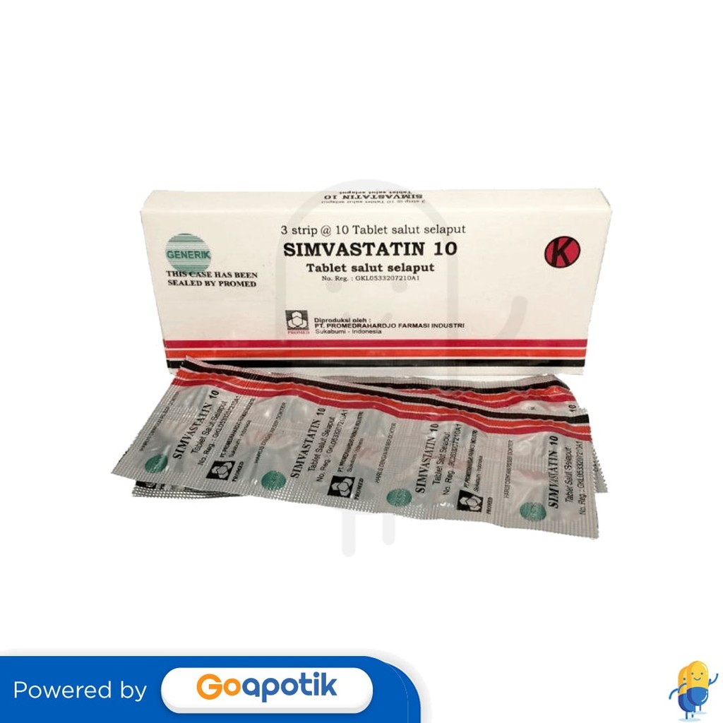 Simvastatin Promed 10 Mg Box 30 Tablet