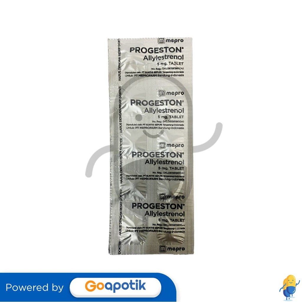 Progeston 5 Mg Strip 10 Tablet