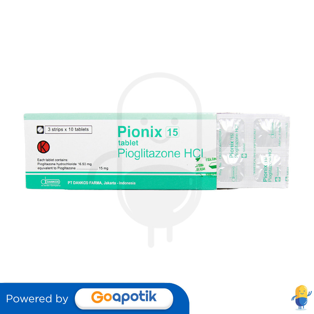 Pionix 15 Mg Box 30 Tablet