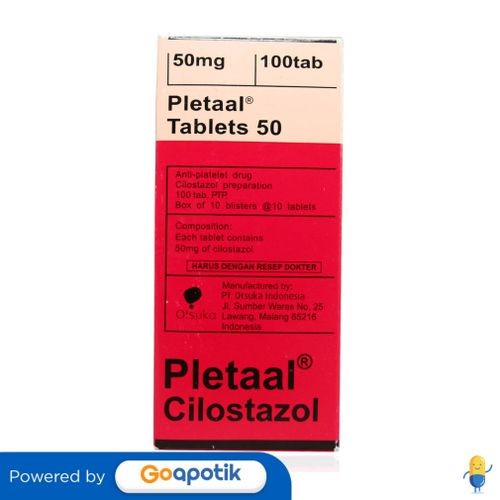 Pletaal 50 Mg Box 100 Tablet