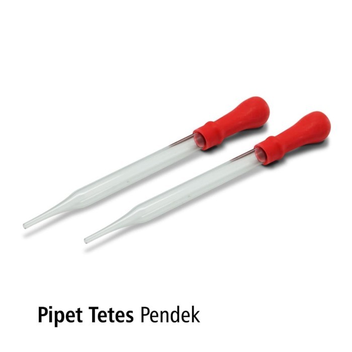Pipet Tetes Kaca Pendek box'50s