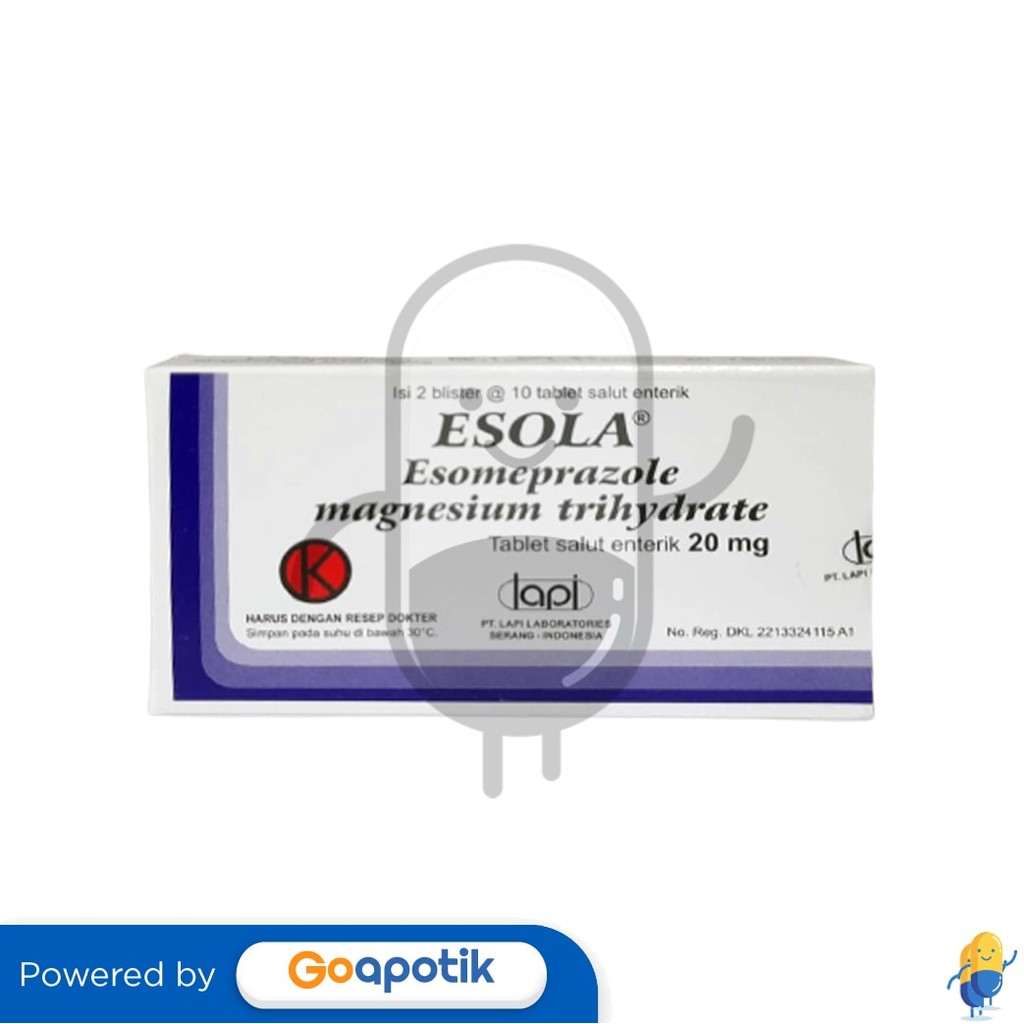 Esola 20 Mg Box 20 Tablet