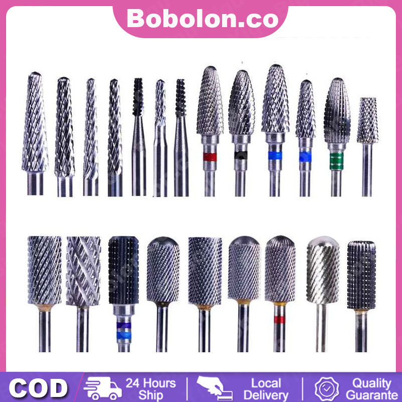 COD Carbide Flame Bits Barrel Bits Remover Kutek Gel Bits Nail Art Drill Bits
