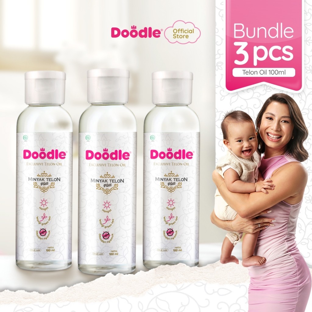 Doodle Bundle 3pcs Minyak Telon ukuran  100ml