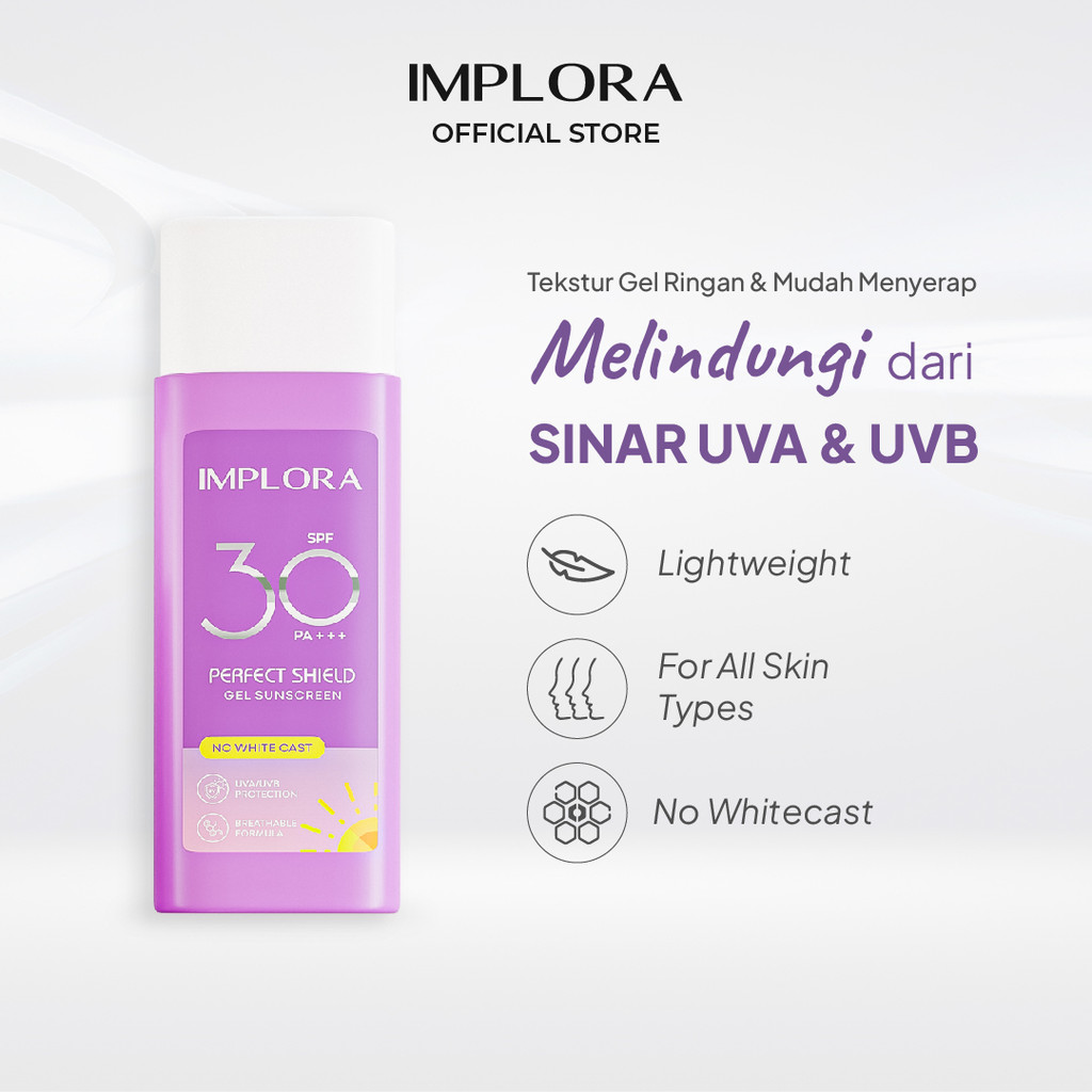 IMPLORA SPF 30 PA+++ Perfect Shield SunscreeN Gel 50ml
