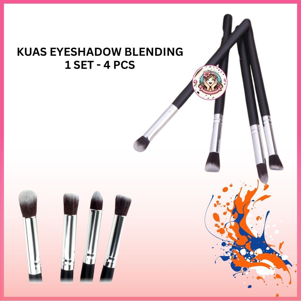 KUAS EYESHADOW BLENDING MAKEUP ( 4 PCS )