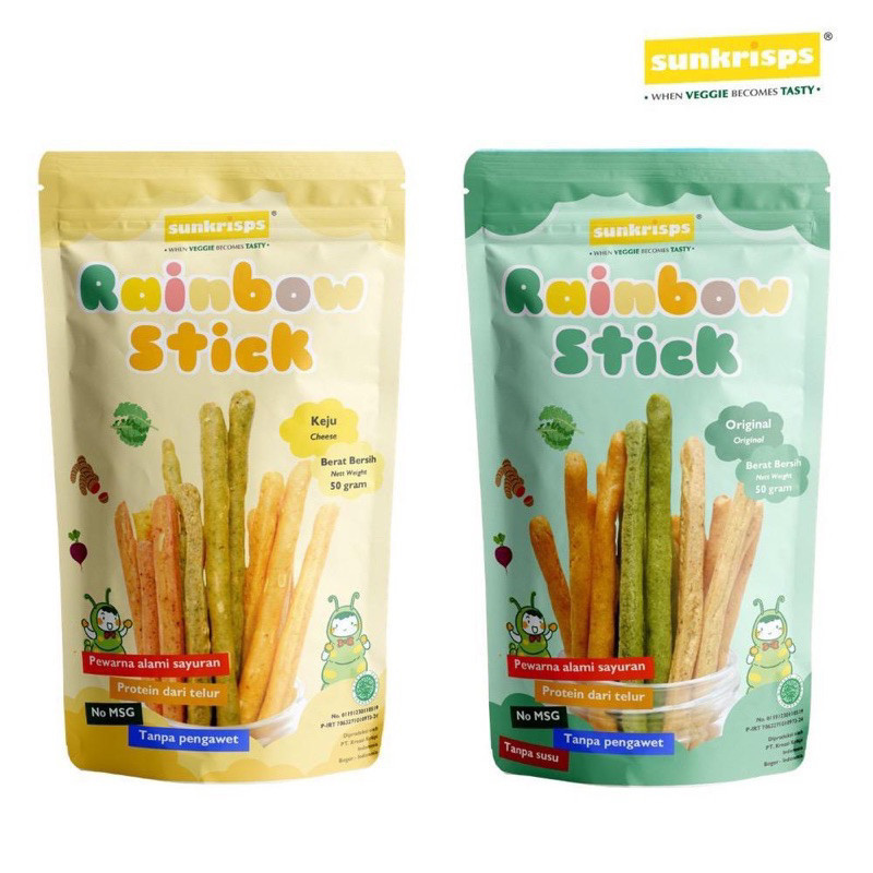 Sunkrisps Rainbow Stick - Snack Anak