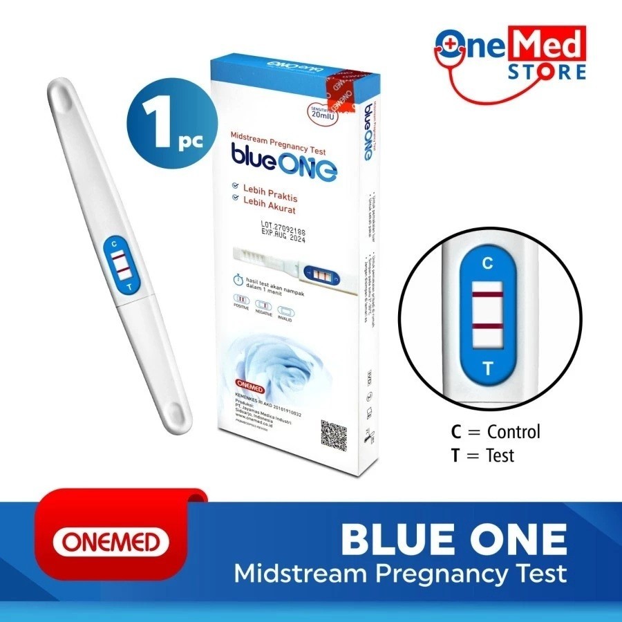 Onemed Tes Kehamilan Blue One Midstream