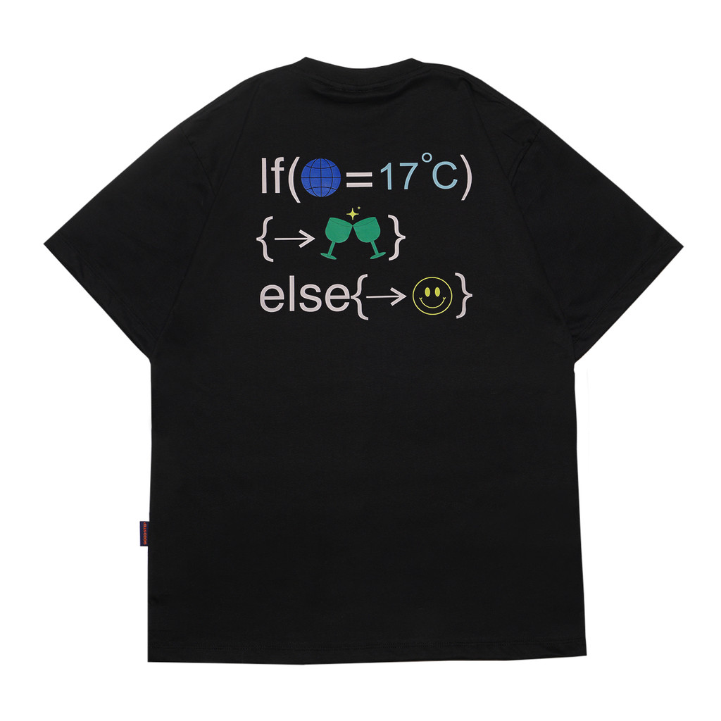 GOODSTEP Oversized Tshirt - If Else Black