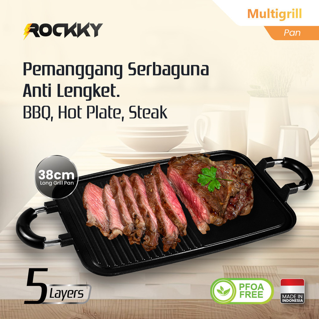 ZY75KK Multi Grill Pan Black