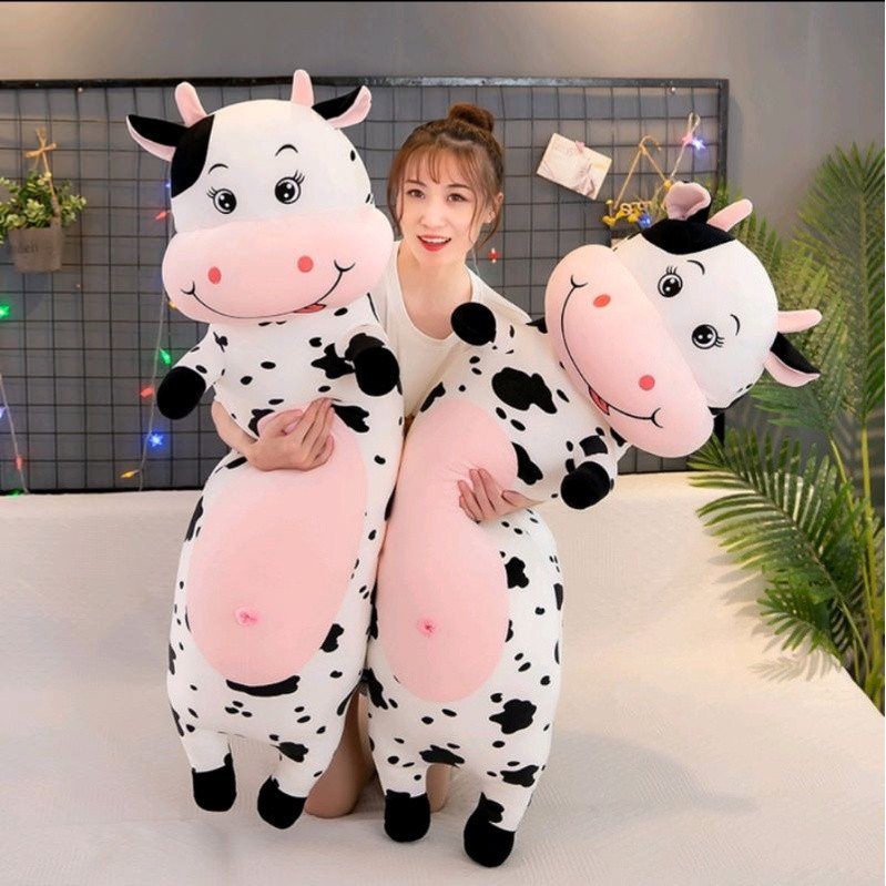 Boneka Guling Sapi 60cm Boneka Sapi Standing Berdiri Berlabel SNI Kualitas Import