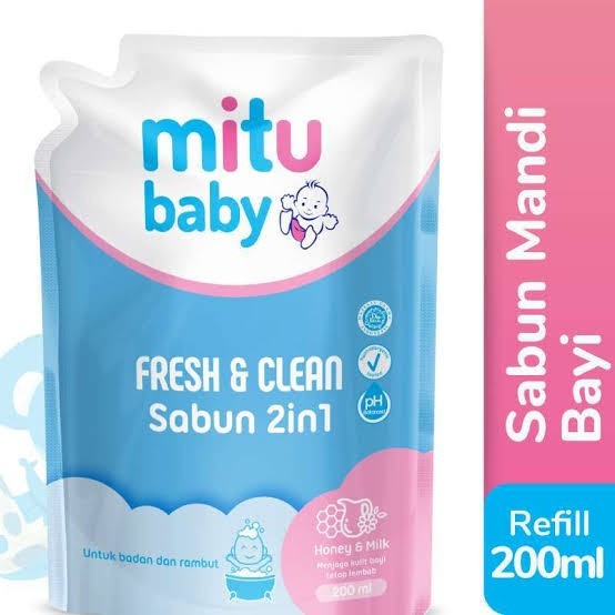 Mitu Baby Soap 2in1 200ml Refill