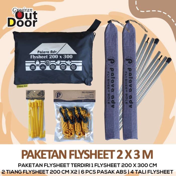 Paketan flysheet 2x3 Palava Adv