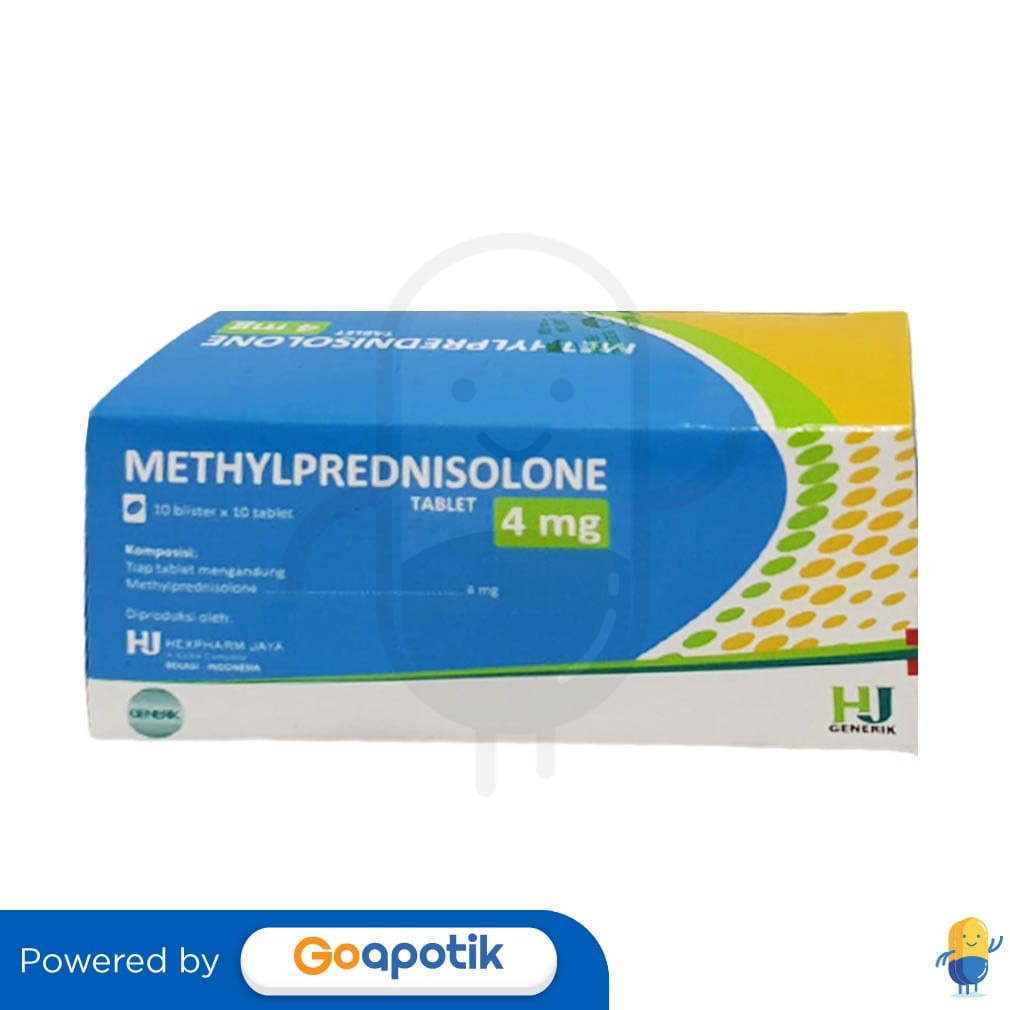 Methylprednisolone Hexpharm 4 Mg Box 100 Tablet