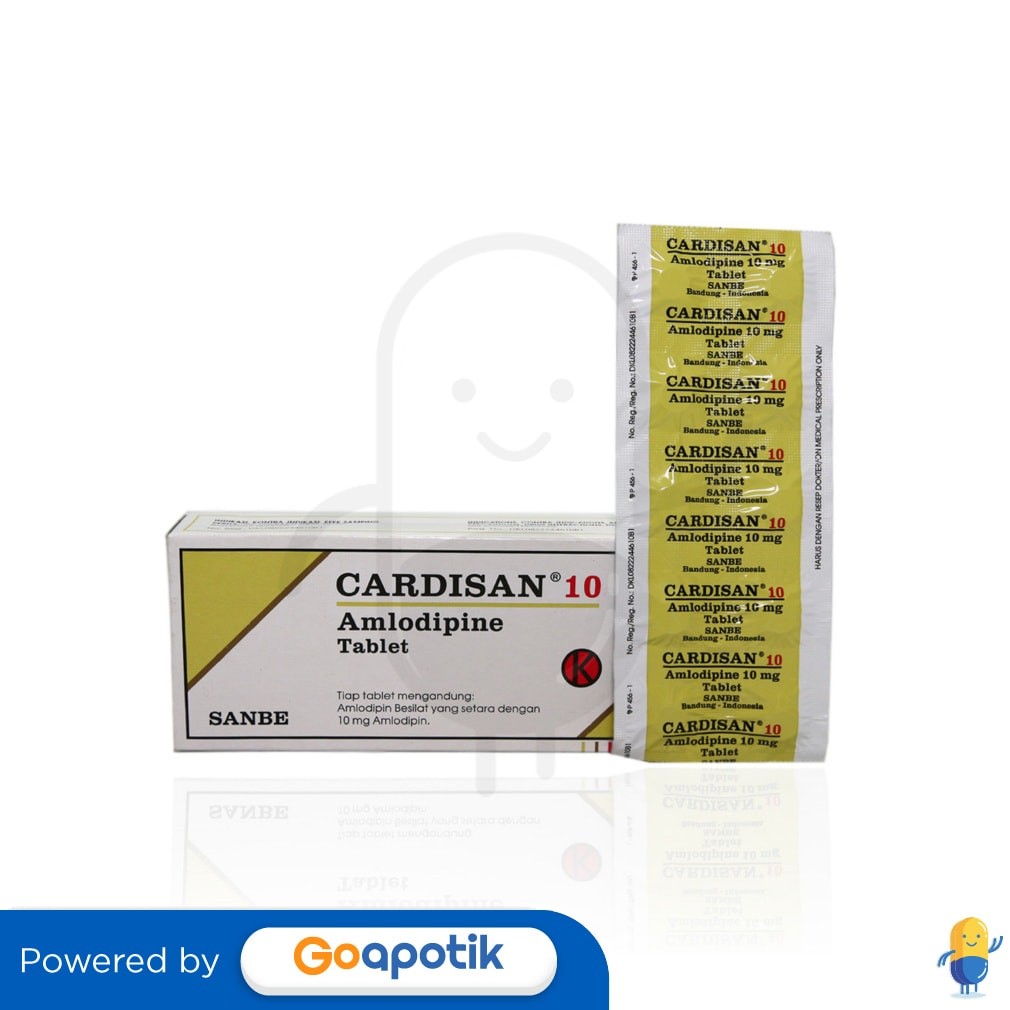 Cardisan 10 Mg Box 50 Tablet