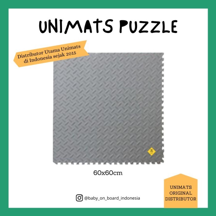 Evamat polos 60x60 - Abu-abu