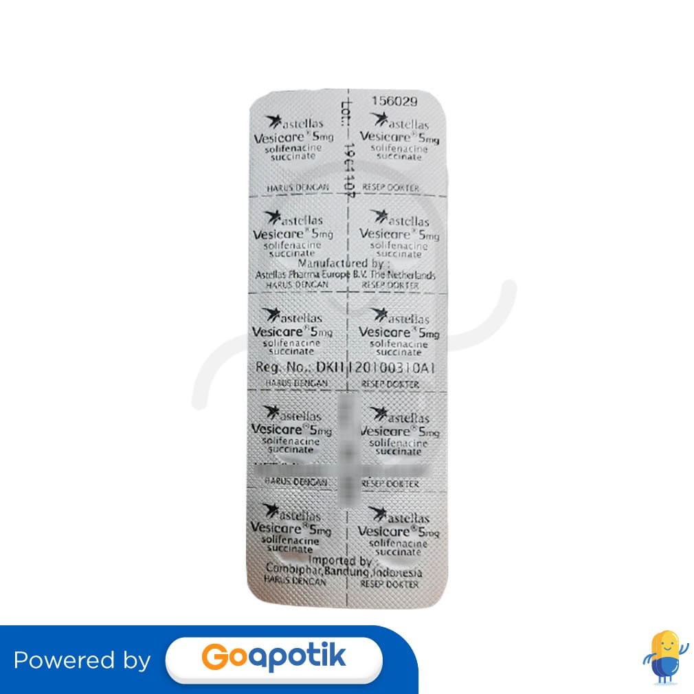 Vesicare 5 Mg Strip 10 Tablet