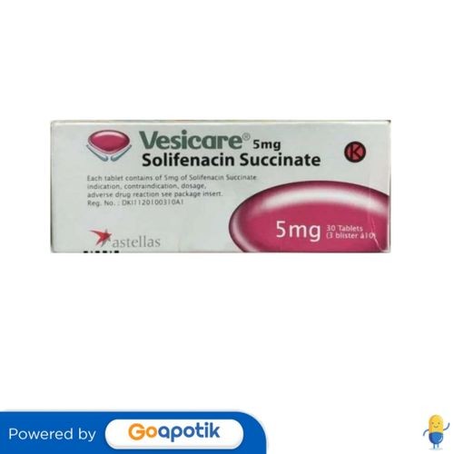 Vesicare 5 Mg Box 30 Tablet