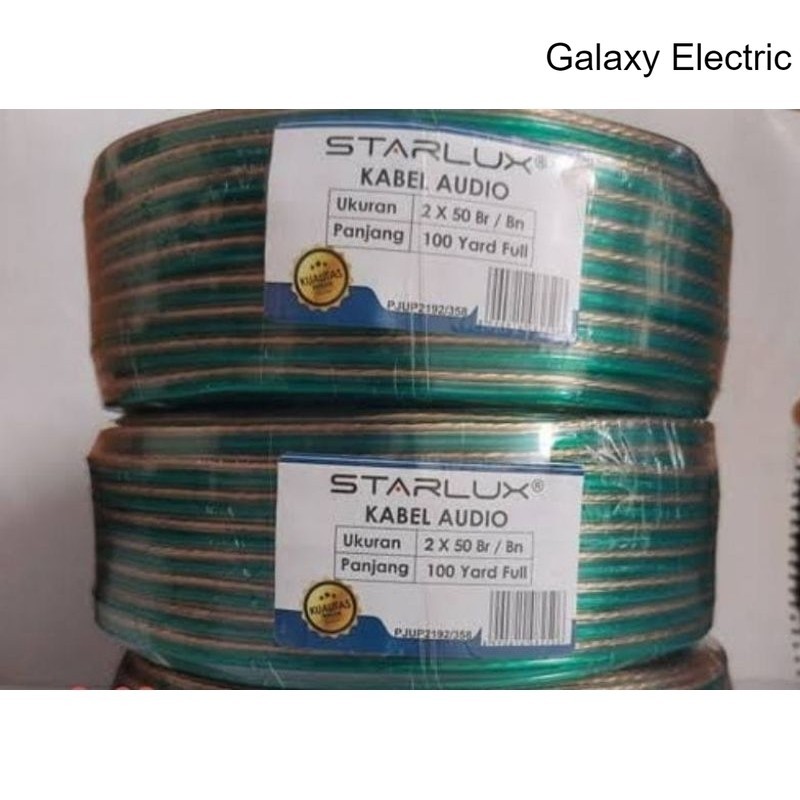 Kabel Audio Transparan 2x50