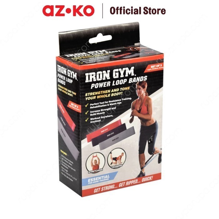 Iron Gym Power Loop Bands - Hitam