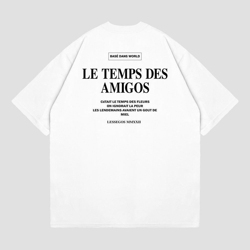 Tshirt Oversize Putih Les Temps
