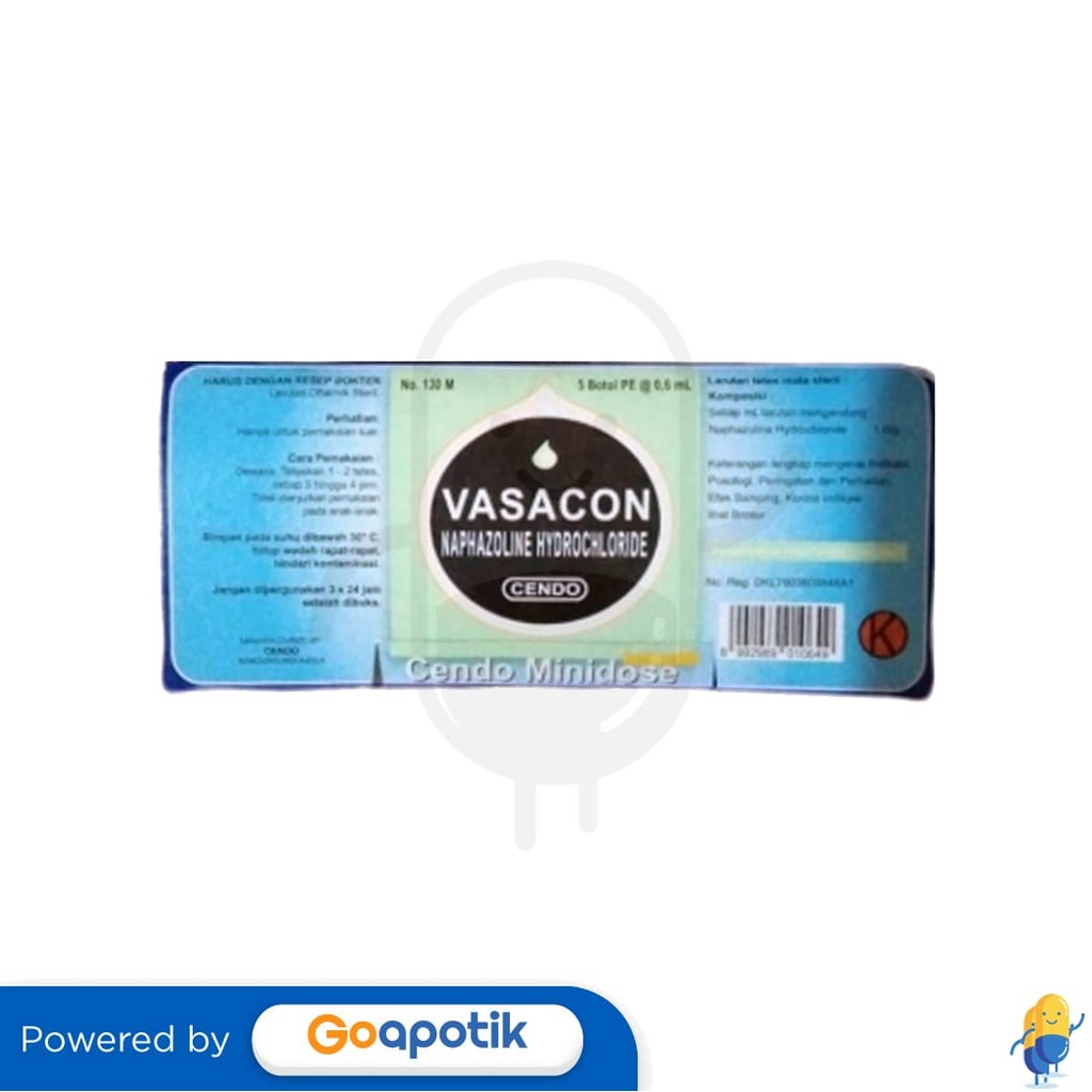 Cendo Vasacon Minidose 5 X 0.6 Ml