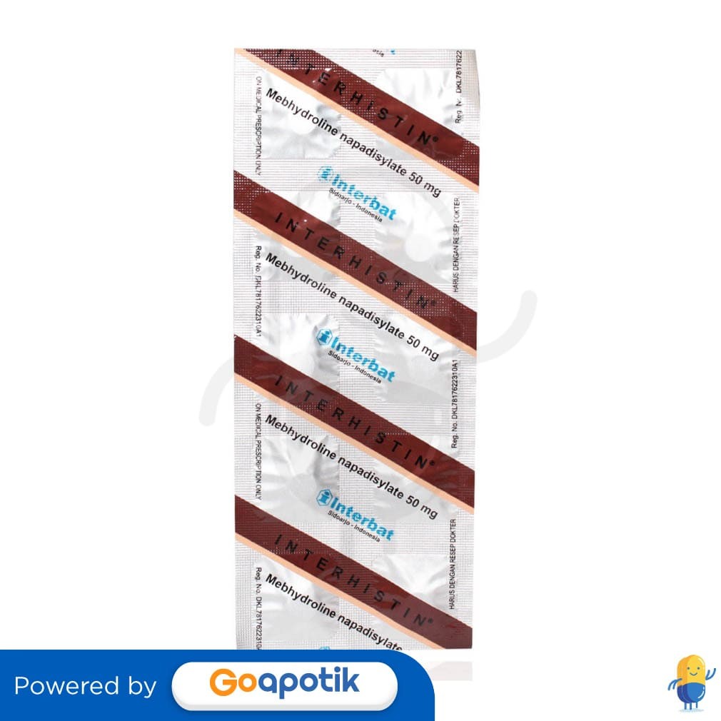 Interhistin 50 Mg Strip 10 Tablet