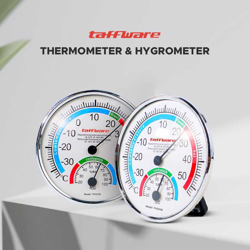 Taffware Analog Thermometer Hygrometer Temperature Humidity - TH101B