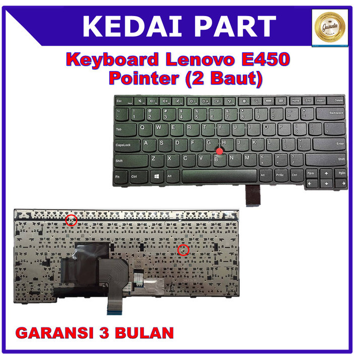 Keyboard Lenovo Thinkpad E450 E450C E455 E431 E440 E460 E465 Pointer