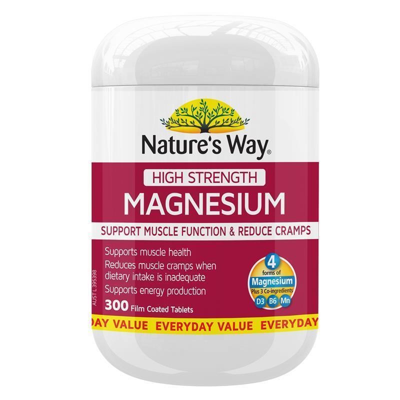 High Strength Magnesium 600mg 300 Tablets