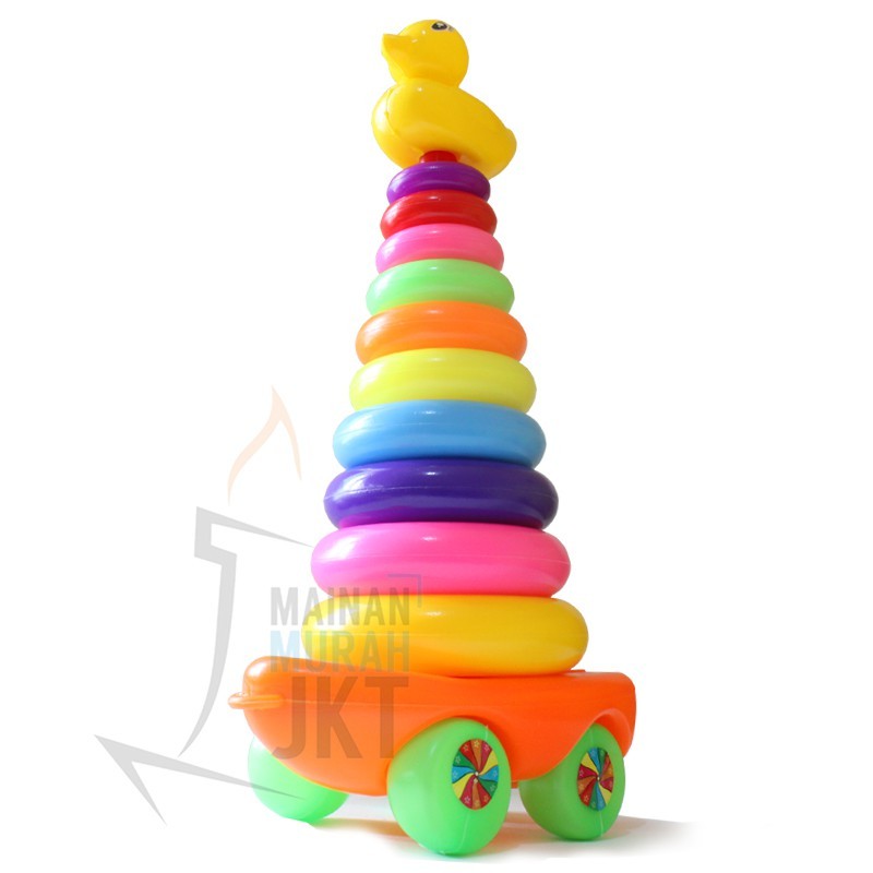 FIGUREANS MAINAN DONAT SUSUN RODA DONAT MAINAN ANAK RING DONAT