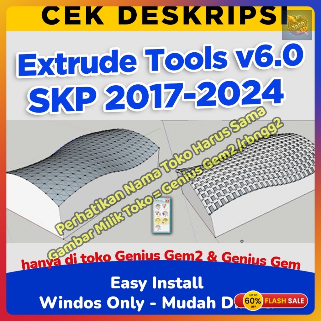 Extrude Tools Sketchup Plugins TERBARU