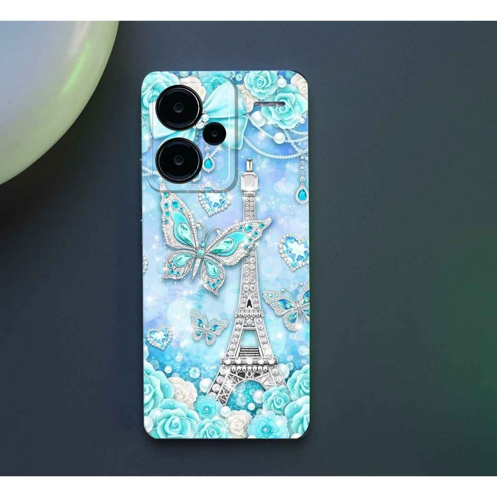 SOFTCASE PRO CAMERA GAMBAR KUPU KUPU FOR REDMI NOTE 13 PRO PLUS  - COD