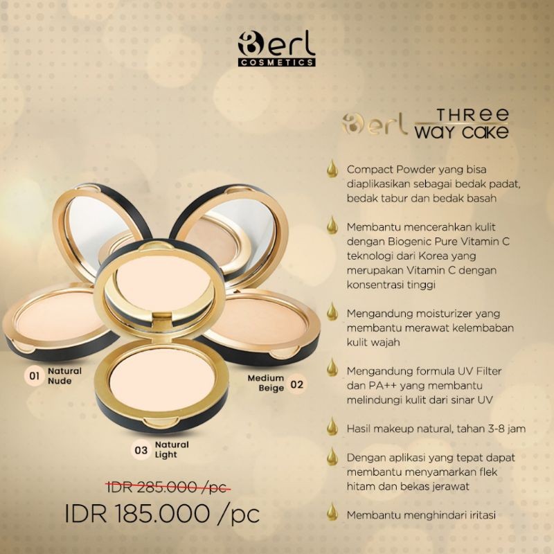 Bedak Three Way Cake BErl
