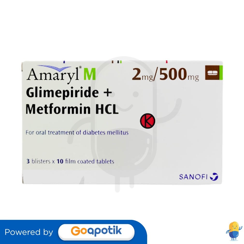 Amaryl-M 2/500 Mg Box 30 Tablet