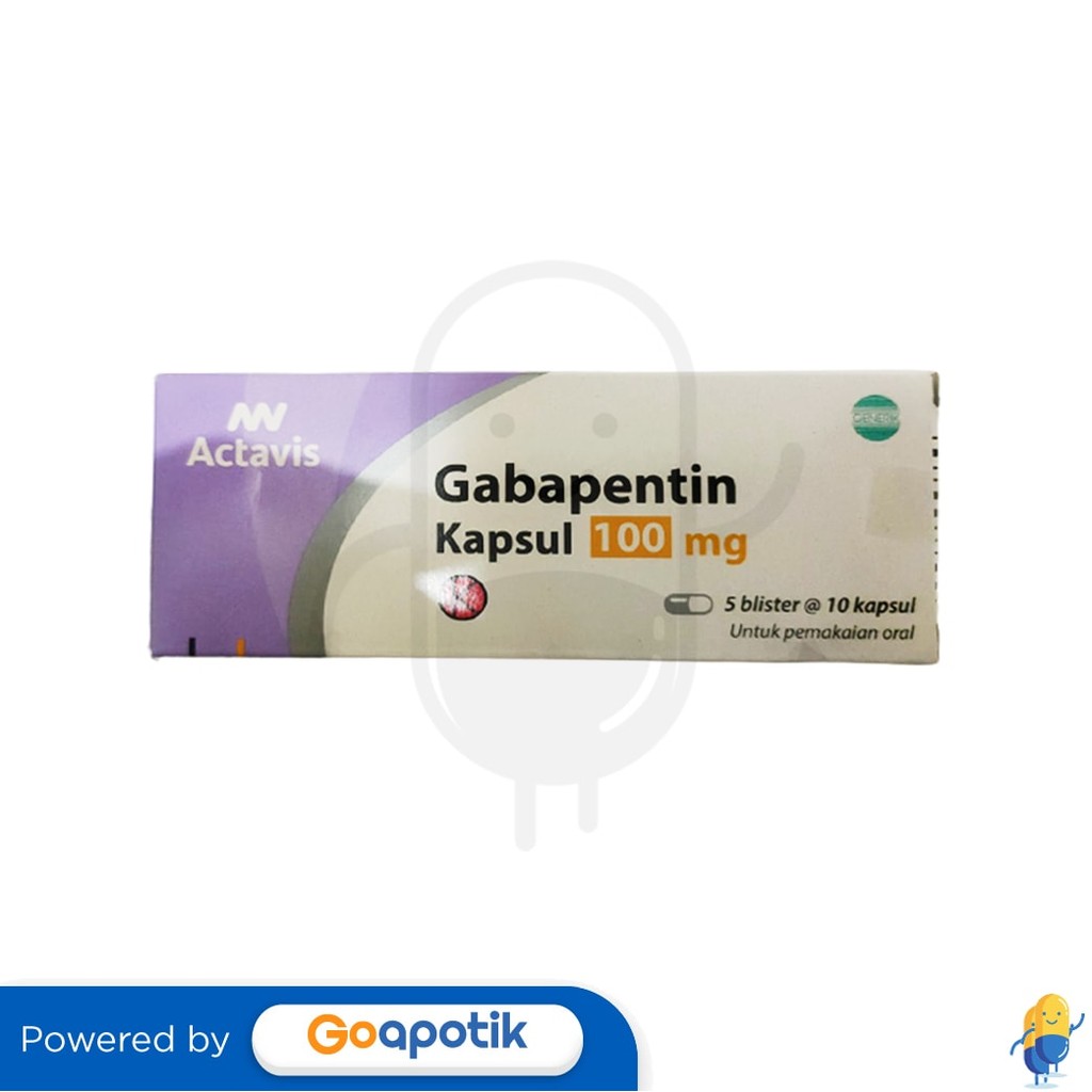 Gabapentin Actavis 100 Mg Box 50 Kapsul