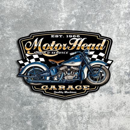 DL25 Poster Dinding Motor Head