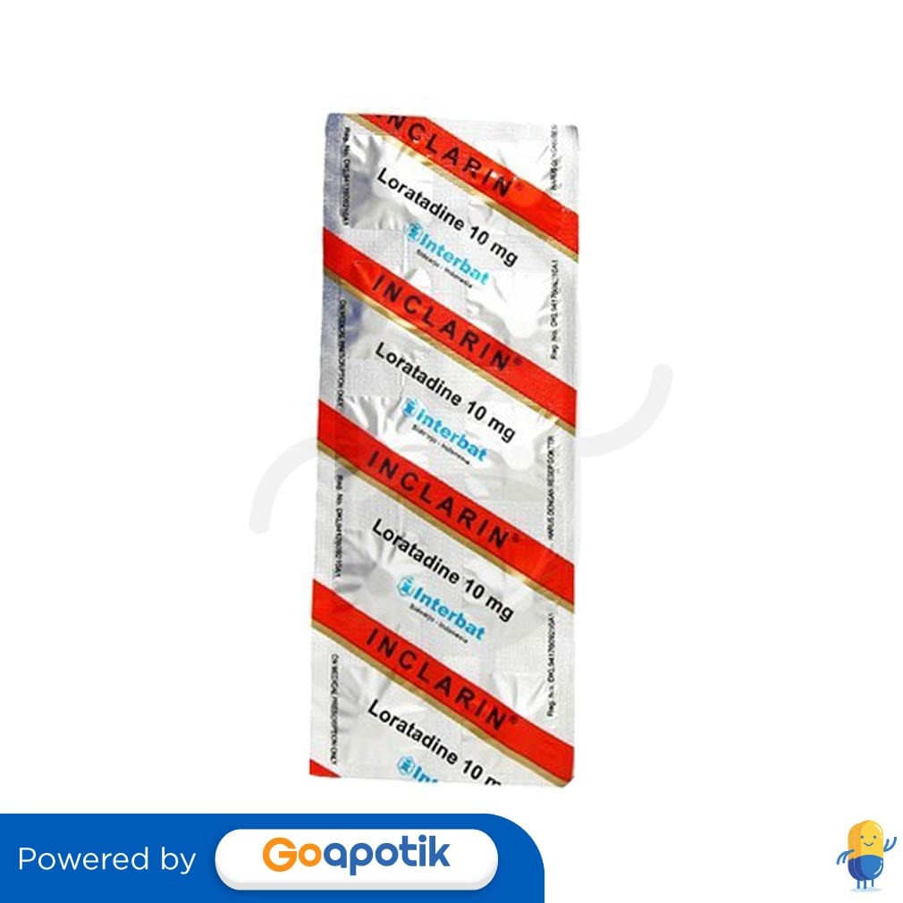 Inclarin 10 Mg Strip 10 Tablet