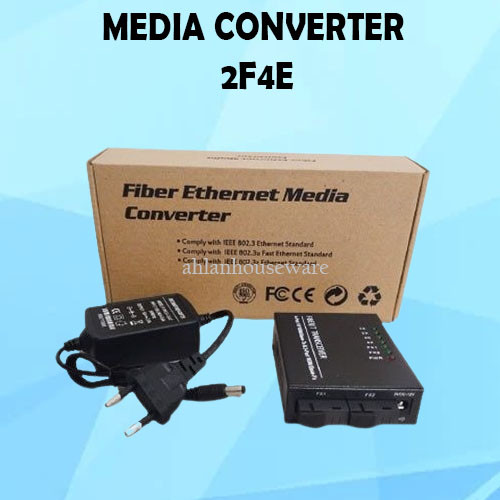 MEDIA CONVERTER 2F4E 2 FO 4 ETHERNET