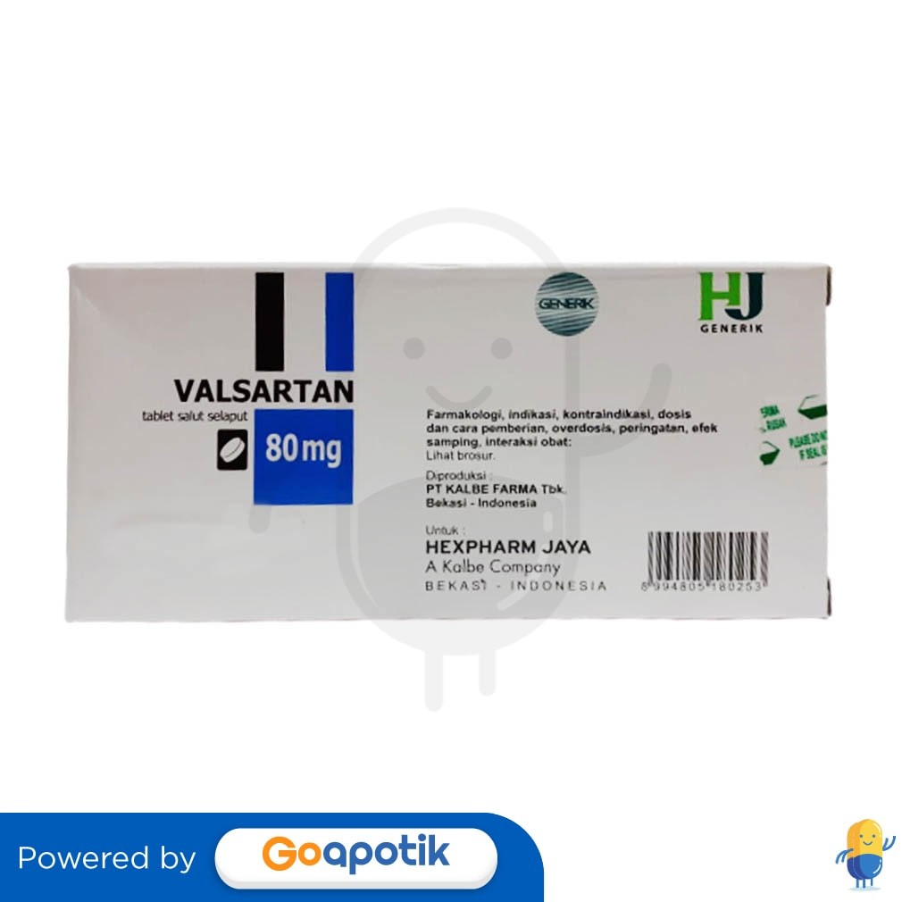 Valsartan Hexpharm 80 Mg Box 30 Tablet