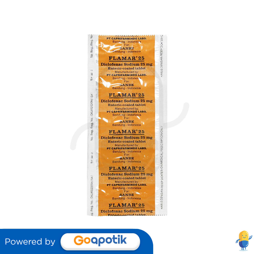 Flamar 25 Mg Strip 10 Tablet