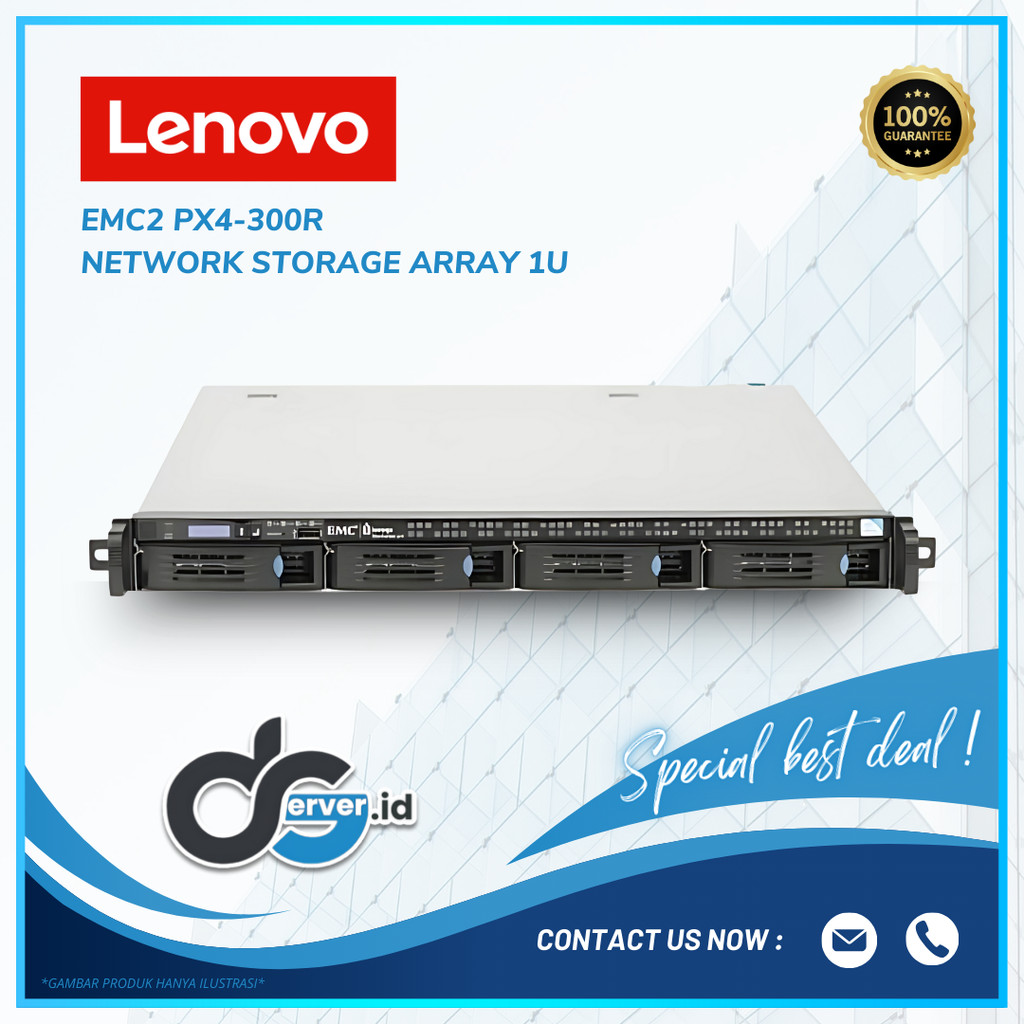 Lenovo EMC2 PX4-300R Network Storage Array 1U
