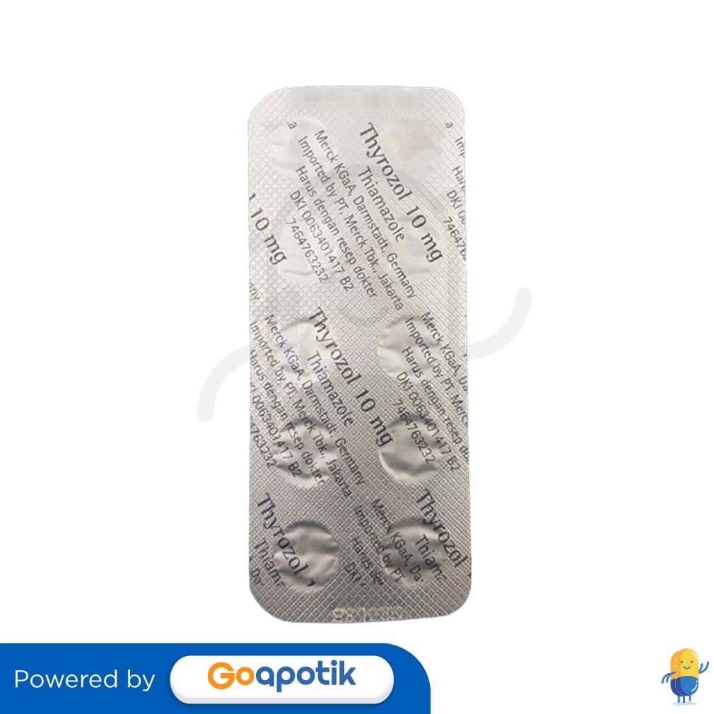 Thyrozol 10 Mg Strip 10 Tablet / Hipertiroid